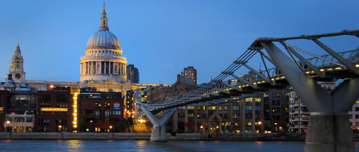 St Pauls über der Themse