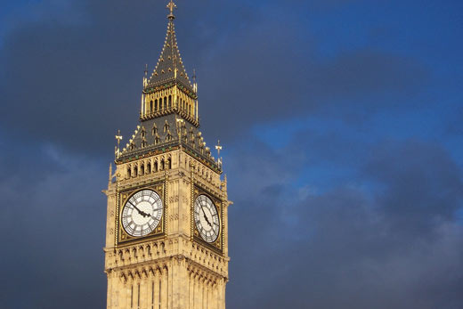 Houses of Parliament und Big Ben in London
