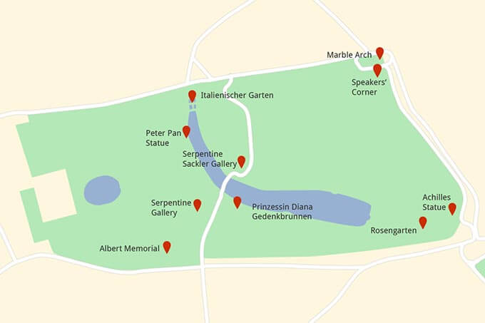 Plan vom Hyde Park