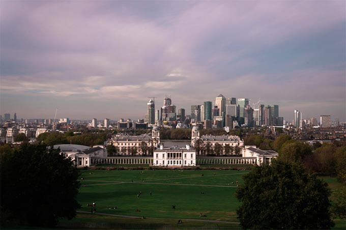 Aussicht über Greenwich